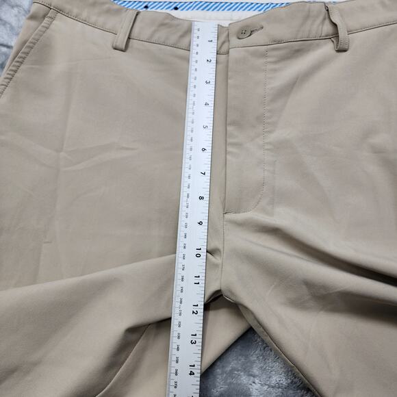 FootJoy Pants Mens W35/L32 Tan Performance Golf Chino Flat Front Stretch Casual - Picture 11 of 14